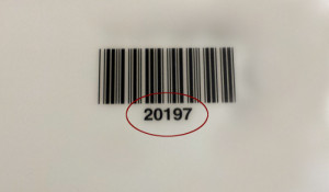 image of newer library card's barcode and ID number